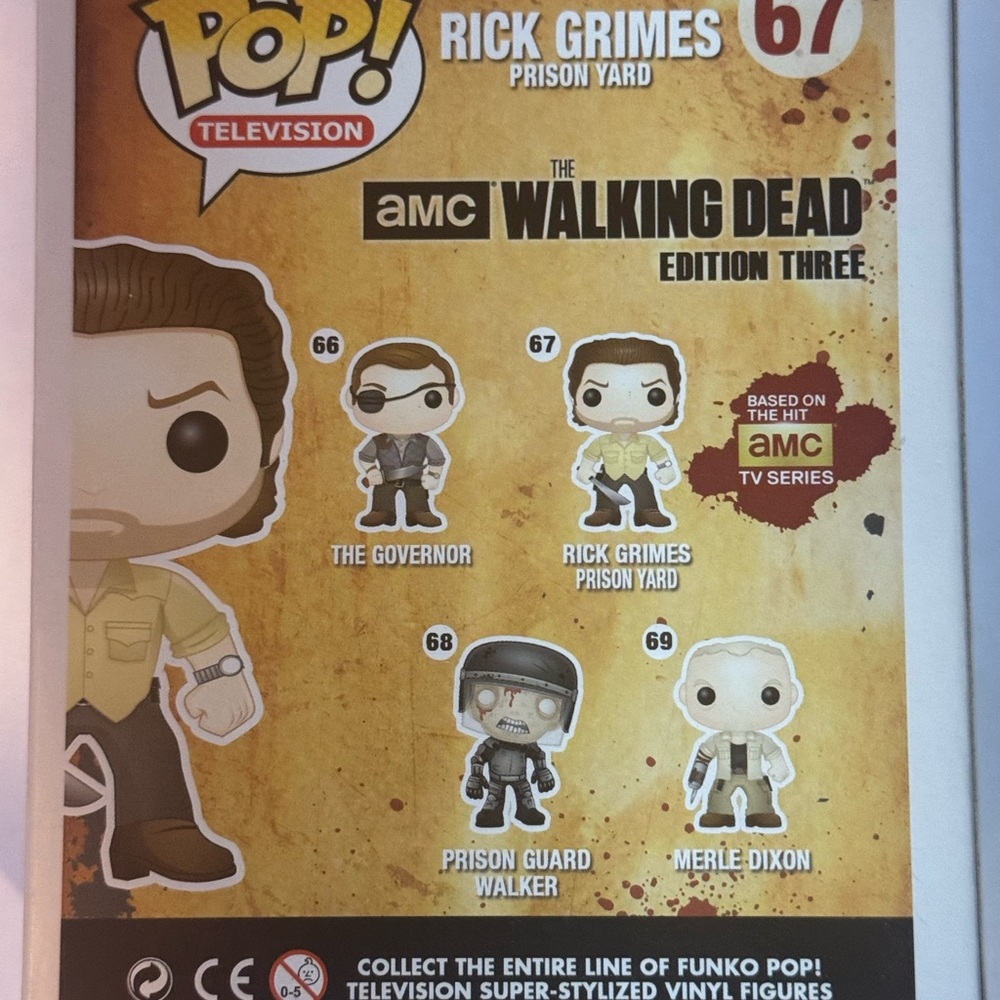 Funko Pop! Rick Grimes Prison Yard #67 - Picture 4 of 5